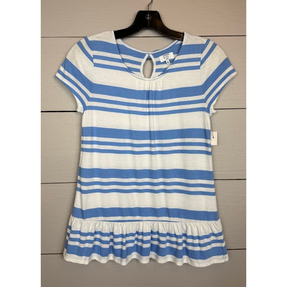 Crown & Ivy Kids Short Sleeve Top Girl's Size Large